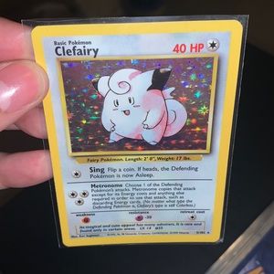 1999-D Clefairy Pokemon Base Set Holo Rare